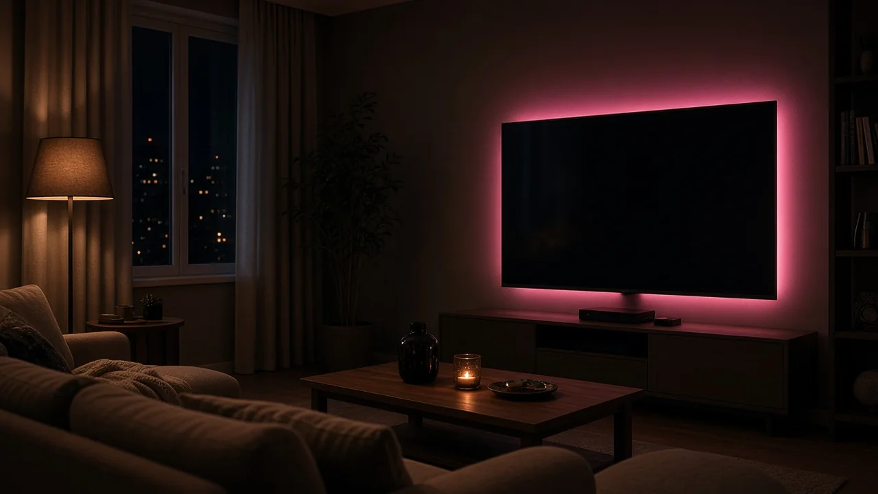 Privater Wohnzimmerabend mit Fernseher und M3U Adults